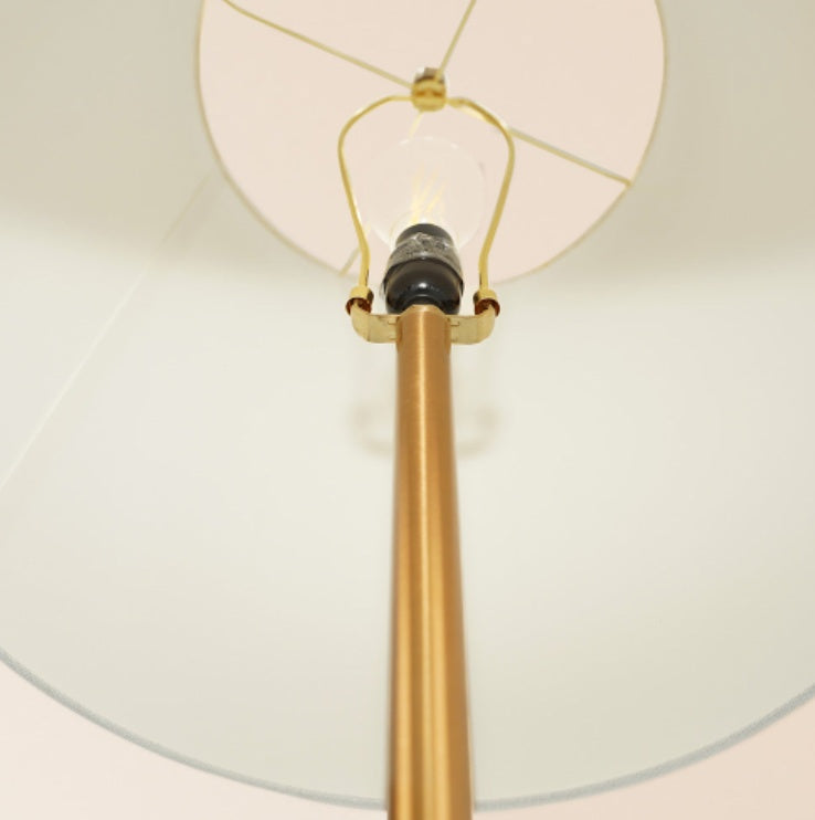 Lublin: Floor Lamp With Brass Accent Table
