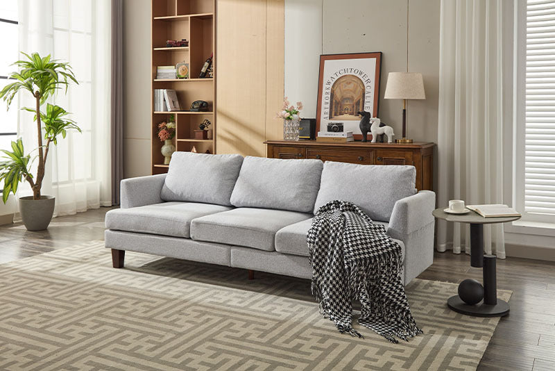 Fabric 3 Seater Couch With 2 USB