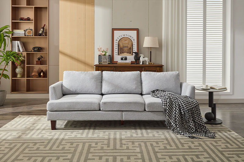Fabric 3 Seater Couch With 2 USB