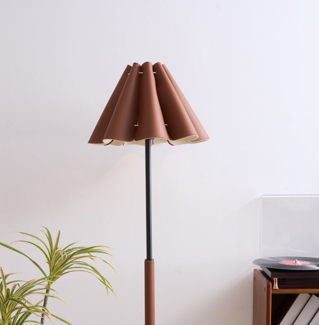 Breslavia: Floor Lamp With Leather Lampshade