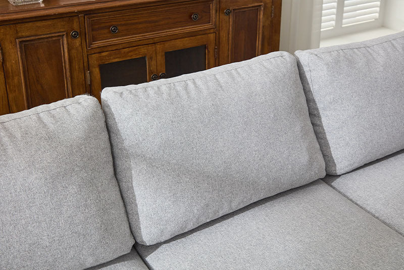 Fabric 3 Seater Couch With 2 USB
