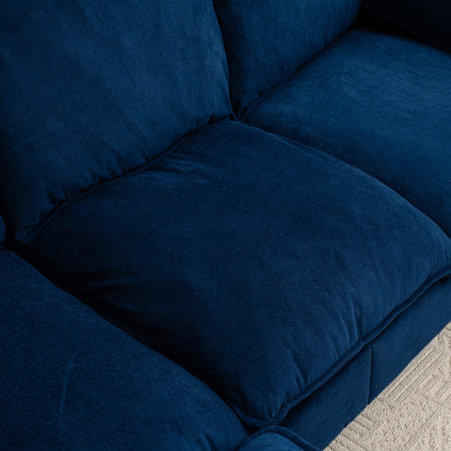 Sofa L-Shaped With Storage Footstool