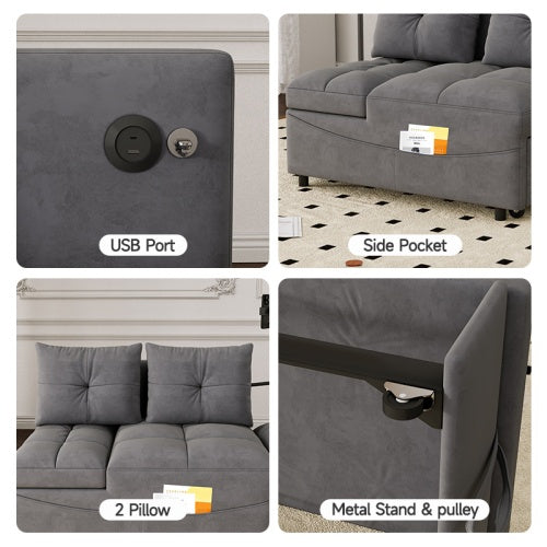 Versatile Foldable Sofa Bed In 3 Lengths: Ibiza