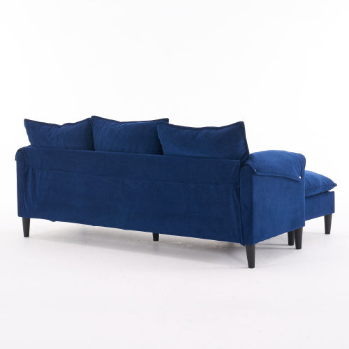 Sofa L-Shaped With Storage Footstool