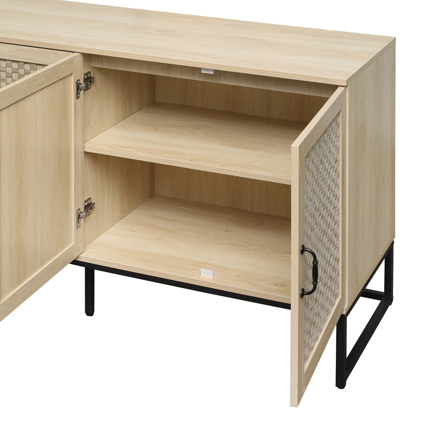 Surabaya: Rattan 4-Door Sideboard, Sideboard Buffet Storage Cabinet