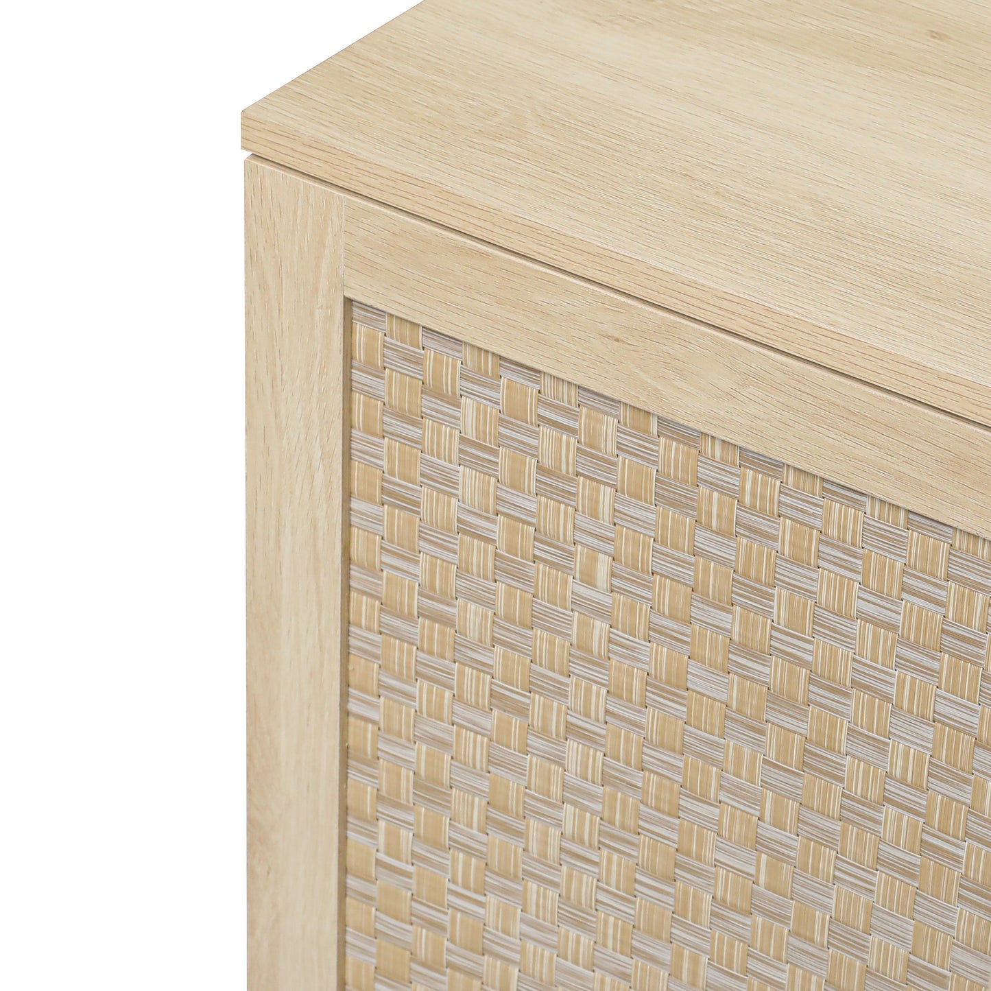 Surabaya: Rattan 4-Door Sideboard, Sideboard Buffet Storage Cabinet