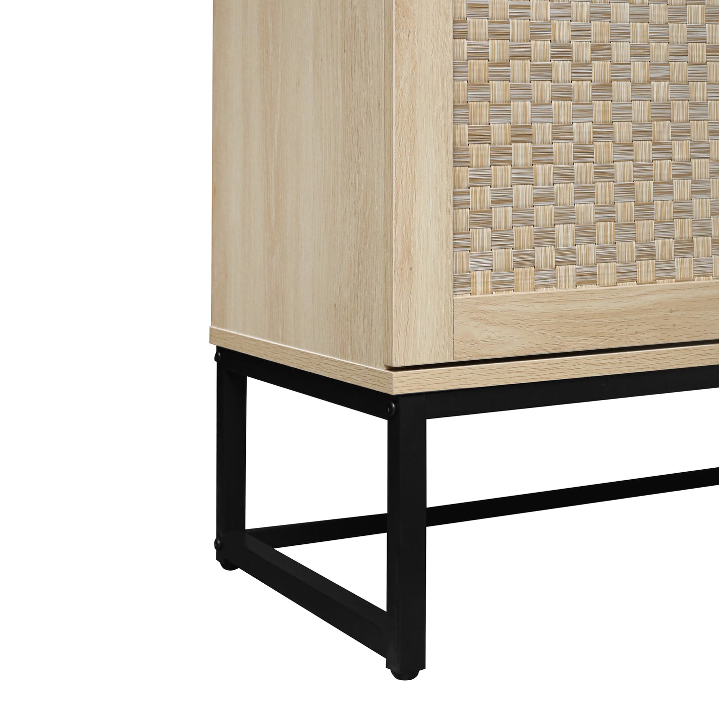 Surabaya: Rattan 4-Door Sideboard, Sideboard Buffet Storage Cabinet