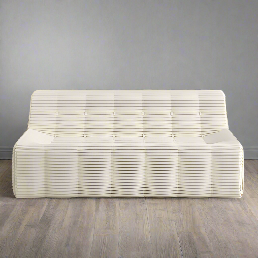 Abeto: Compressed Corduroy Sofa 3 Seat
