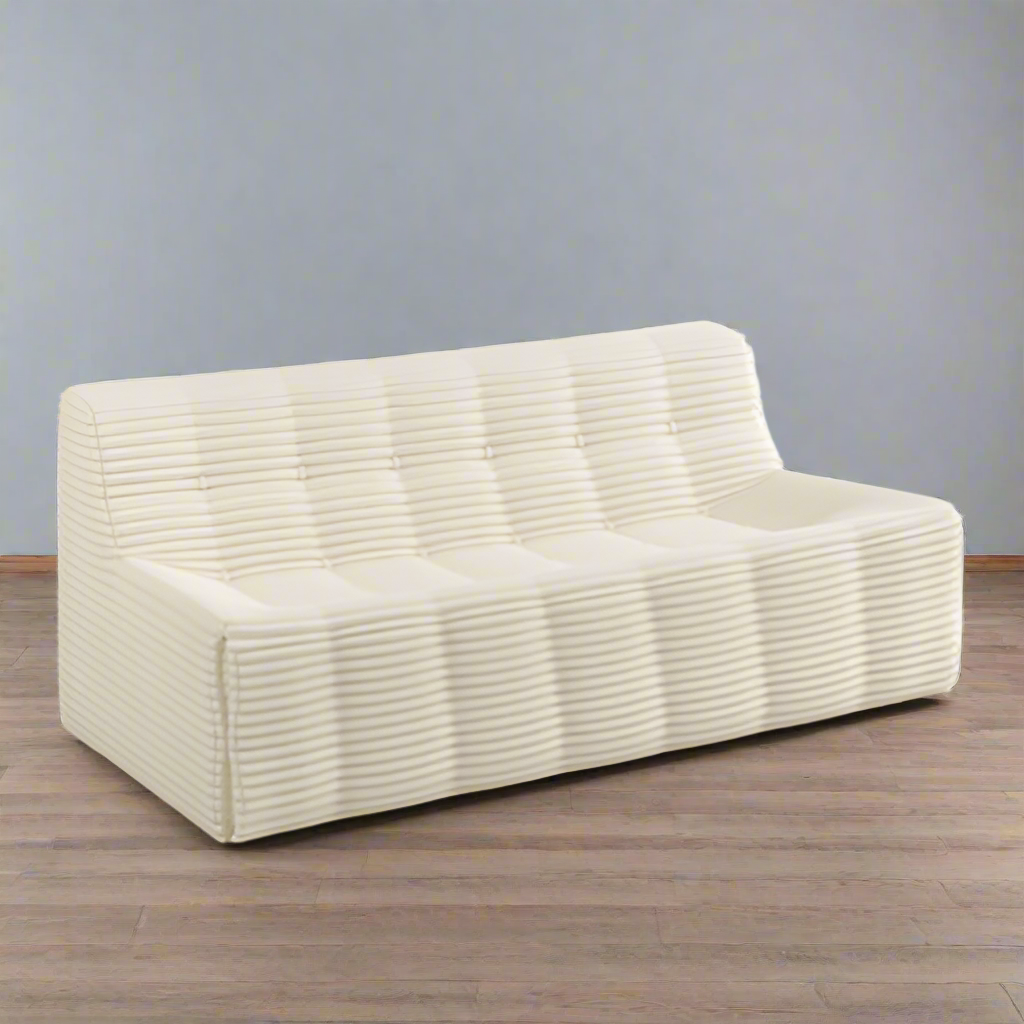 Abeto: Compressed Corduroy Sofa 3 Seat