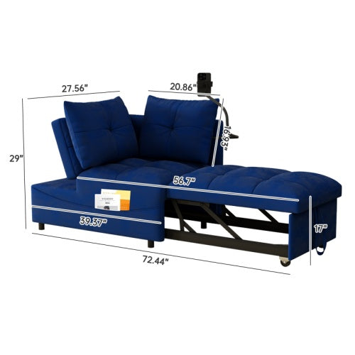 Versatile Foldable Sofa Bed In 3 Lengths: Ibiza